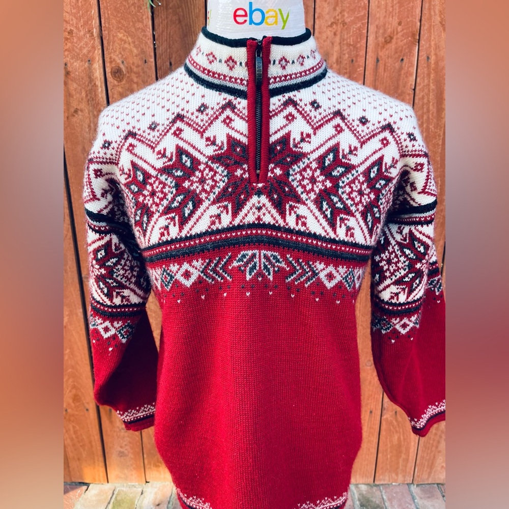 Dale of Norway Vail US Ski and Snowboard Team Sweater (Redrose) Medium
